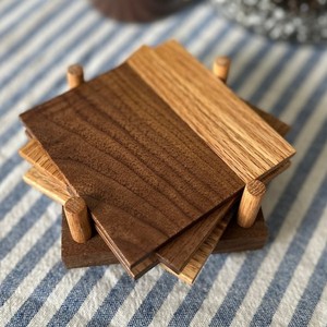 Juego de Posavasos de Madera de Roble Artesanales al por Mayor - Ecológicos y Elegantes - Product Image 3