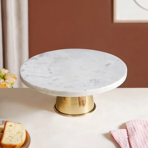 <b>Marble</b> And Brass <b>Cake</b> <b>Stand</b> 2 Pieces In Different Sizes Premium Brass & <b>Marble</b> Serving Cupcakes <b>Stand</b> - Product Image 5