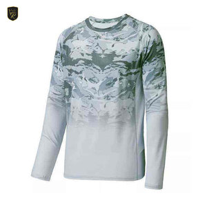 เสื้อแขนยาวซับลิเมชั่นผู้ชายขายส่ง ป้องกันรังสียูวี สำหรับตกปลา ออกกำลังกาย วิ่ง เสื้อแขนยาวซับลิเมชั่นผู้ชายขายส่งจำนวนมาก - Product Image 4