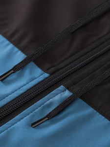 Men's Eco-Friendly Knitted Fleece Long Sleeve Hooded Zip-Up <b>Jacket</b> Windproof Smart Casual <b>Slim</b> <b>Fit</b> Winter Wear Black Blue - Product Image 5