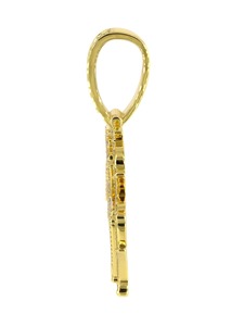 Pendentif Breloque Diamant Certifié Couleur D Taille Ronde Brillante Plaqué Or Unisexe Solitaire Classique Bijoux Fins Cadeau de Luxe - Product Image 2