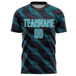 Camiseta de Fútbol Personalizada para Hombre, Sublimada, con Nombre del Equipo Impreso, 00, Absorbe la Humedad, Ajustada, Manga Corta, para Todas las Temporadas - Product Image 2