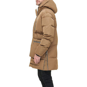 Manteau d'hiver matelassé long de qualité supérieure, unisexe, résistant à l'eau, avec logo personnalisé, fournisseur d'usine OEM ODM pour unisexe - Product Image 3