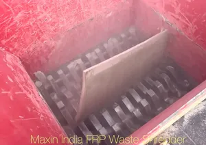 Nouvelles machines de broyage de plastique à double arbre semi-automatiques à moteur électrique de 200 CV pour tuyaux GRP - Product Image 3