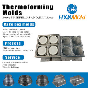 חד פעמי זכוכית פלסטיק עוגת מיכל עובש thermoformer ביצוע מכונת ואקום להרכיב קופסה חד פעמיים עבור מזון אפייה - Product Image 2