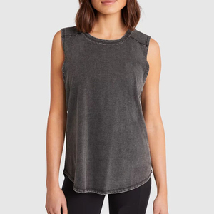 T-shirt côtelé extensible doux et respirant en coton tricoté uni, léger et confortable pour femme, idéal au quotidien, avec boutons - Product Image 1