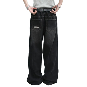 High Quality Premium Solid <b>Material</b> Latest Style Cargo Baggy <b>Denim</b> Pant Factory Direct Adjustable Rate Men Baggy <b>Denim</b> Pant - Product Image 2