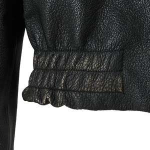High Quality Breathable Men's Genuine Leather Short Sleeve <b>Jacket</b> with <b>Zip</b> Chest Pocket Canvas Fabric-Autumn Vintage Style - Product Image 3