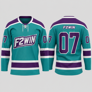 เสื้อทีมฮอกกี้ Custom Force 2 Win แบบพิมพ์ลายดิจิทัล โพลีเอสเตอร์ แขนยาว ระบายอากาศได้ดี ซับเหงื่อ สายรัดปรับได้ คอกลม - Product Image 4