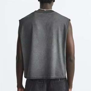 Camisetas de Gimnasio Personalizadas de Alta Calidad para Hombre, Estilo Deportivo, Color Negro, Corte Recto, Sin Mangas - Product Image 5