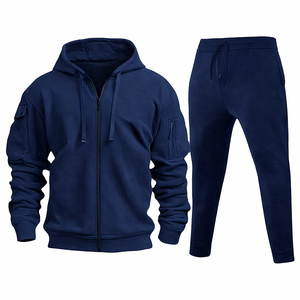 Conjunto de Sudadera con Capucha y Pantalones Deportivos de Algodón Transpirable con Estampado Digital Personalizado, Ropa Deportiva Unisex de Invierno, 2 en 1, OEM, ODM - Product Image 2