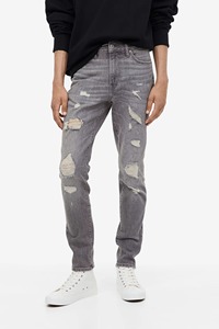 Washable Super Quick Dry Anti-Pilling <b>Men's</b> Distressed <b>Trouser</b> High Straight 100% Cotton Canvas Comfortable Anti-Shrink - Product Image 2