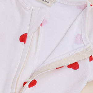 Tiny Love Print High Quality Bamboo Elastane Zip Romper Premium Comfort Ropa de bebé - Product Image 4