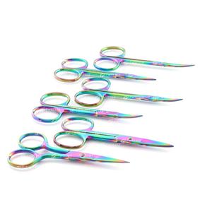 Mini japonais en acier inoxydable cils sourcils coupe ciseaux broderie maquillage ciseaux disponibles toutes les couleurs beauté en vrac - Product Image 1