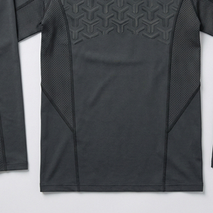 Premium <b>Athletic</b> Plus Size Long Sleeve Workout Compression Top Slim Fit Activewear 100% Cotton Rashguard Compression Shirt - Product Image 2