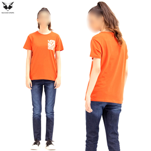Camisetas de Cuello Redondo Color Naranja para Mujer, Manga Corta Casual, 100% Algodón, Producto de la Mejor Calidad, Camisetas para Actividades al Aire Libre - Product Image 6