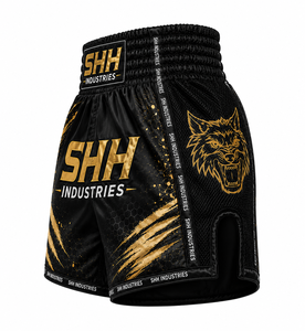 SHH Custom Muay Thai <b>Shorts</b> Unisex Premium Satin Boxing <b>Kickboxing</b> Fight Trunks Personalized Logo Martial Arts Training Wear - Product Image 3