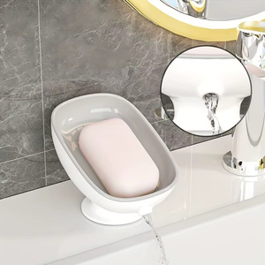 Soap Cage Bathroom Soap <b>Holder</b> Free-Punching Wall Mounted Soap <b>Sponge</b> <b>Holder</b> Organizer Double Drainage Soap Latest Design - Product Image 3