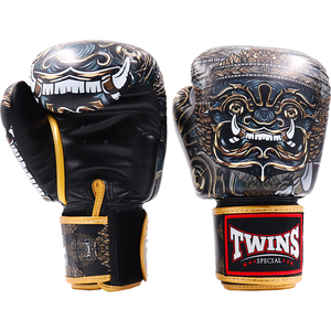 Guantes de Muay Thai de Cuero con Diseño de Dragón Personalizado, Logotipo Personalizado, para Deportes de Artes Marciales, Boxeo, Gimnasio, Ejercicio, Entrenamiento de Puñetazos - Product Image 1