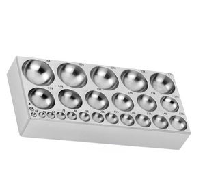 Premium Quality Dapping Doming Block Plate Mirror Finish 24 Depressions Cavity Best use for jewelry making <b>tool</b> - Product Image 4