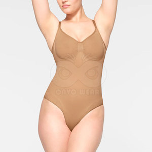 Body de Mujer sin Mangas con Logo Personalizado, Acanalado, Casual, Ajustado, OEM ODM en Venta - Product Image 2