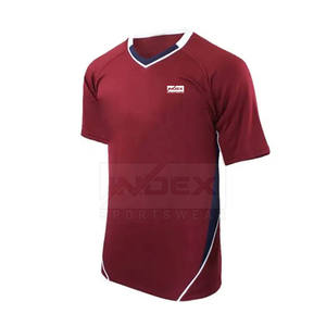 Conjunto de Camiseta de Fútbol Roja para Hombre INDEX, Cuello en V, Manga Corta, Uniforme Deportivo Transpirable con Estampado Sublimado para Adultos - Product Image 2