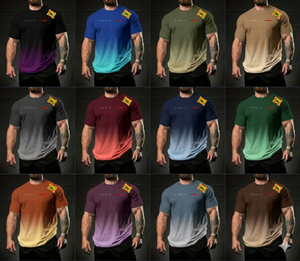 Lot de vêtements de marque pour hommes, surplus de production, t-shirts imprimés par sublimation, col rond, fabriqués au Bangladesh - Product Image 1
