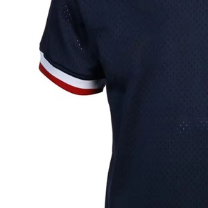 ผู้ผลิตเสื้อเบสบอลแบบ OEM ชุดทีมแขนสั้น พิมพ์ลาย ไซส์ใหญ่ แห้งเร็ว ระบายอากาศได้ดี โพลีเอสเตอร์ ป้องกันรังสียูวี UPF 50 - Product Image 3