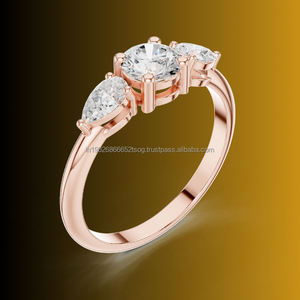 JUNK Bague CZ bicolore 10K en argent et or combinés - Product Image 1