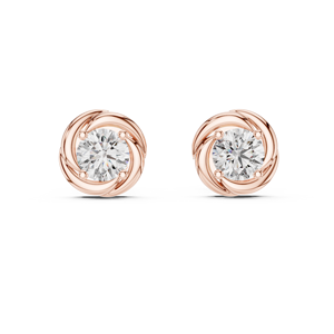 Yellow Gold Round Brilliant Cut Diamond <b>Stud</b> <b>Earrings</b> Women's Classic Everyday Wear Jewelry - Product Image 1
