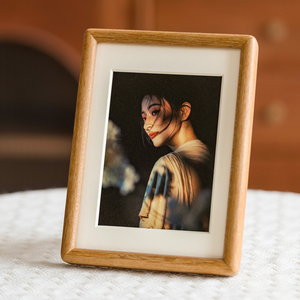Custom Solid Walnut Photo <b>Frame</b> Stand with <b>Rounded</b> Corners, Custom Size Wood Tabletop Display Premium Print Holder Handcrafted - Product Image 5