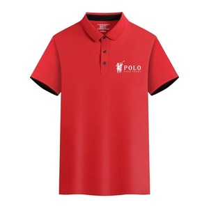 Camiseta Deportiva de Verano para Hombre, Bordada, de Jersey Sólido, de Secado Rápido, Manga Corta, Transpirable, para Entrenamiento Deportivo al Aire Libre - Product Image 3