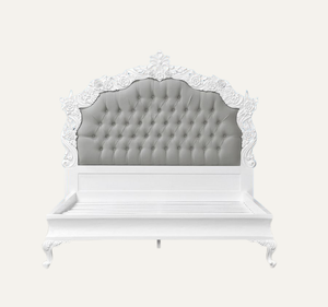 Cama King Size Clásica de Lujo, Tapizada y Ensamblada, Muebles de Dormitorio de Estilo Francés - Product Image 2