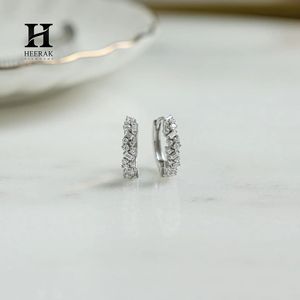 Luxury Mixed Cut Diamond Huggie Hoops – 14k Gold with Certified Diamonds – Fine Jewelry Manufacturer - Product Image 2