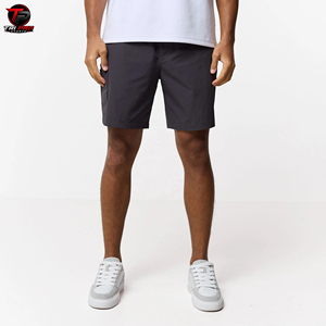 Conjunto deportivo unisex ligero de chaqueta y pantalones cortos con cremallera, cuello tipo pullover, dos bolsillos, ropa deportiva informal, conjunto de pantalones cortos de nailon. - Product Image 4