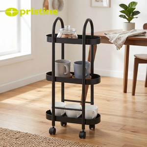 Best OEM SALE Three-Layer Metal Organizer Taiwan Manufacturer Home Storage Household DIY Housewares Slim Modern Multifunction - Product Image 4