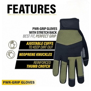 Guantes de Seguridad de Cuero de Grano Partido, Antideslizantes, Protección UV, Impermeables, Unisex, para Uso en Exteriores, Alta Calidad, Bajo Precio - Product Image 5