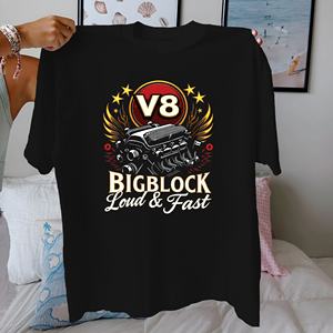 Engine V8 T-shirt confortable en pur coton pour femme - Product Image 1