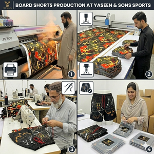 Shorts de Baño Sublimados al por Mayor, Ligeros, de Secado Rápido, para Surf, con Logotipo Personalizado y Opción Multicolor - Product Image 5
