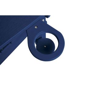 Set di sedie Adirondack pieghevoli blu navy in 3 pezzi con tavolino laterale, include 2 sedie e 1 tavolo - Product Image 3