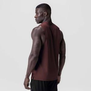 Camiseta sin mangas para hombre, personalizable con logotipo, chaleco de algodón sin mangas para gimnasio, fitness, entrenamiento, de secado rápido, estampado en serigrafía, venta al por mayor - Product Image 3