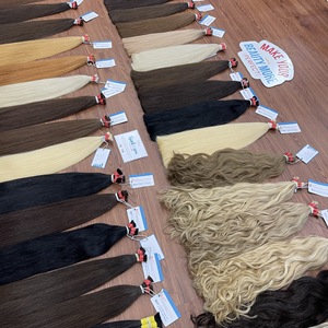 Cabello Humano a Granel de Primera Calidad, Textura Lisa, de 6 a 32 Pulgadas, Precio de Fábrica, Color Personalizado, Disponible en Stock - Product Image 1