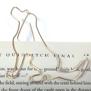 Modern Copper Wire <b>Bookmark</b> Handmade Floral Design Durable Metal Page Marker Elegant Book Accessory Gift Students Readers Office - Product Image 6