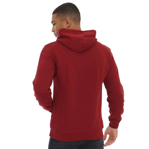 Sweat à capuche en polyester et coton pour homme, personnalisable avec logo brodé, 350 g/m², molleton uni, sweat à capuche sur mesure - Product Image 2