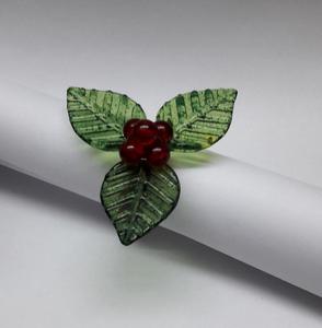 Anneaux de serviette ronds en plastique écologique pour mariage, en PE - Product Image 2