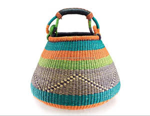 ตะกร้าฟางแบบทำมือที่ทนทานจากเวียดนามตะกร้าตลาดหญ้าทะเล - Product Image 1