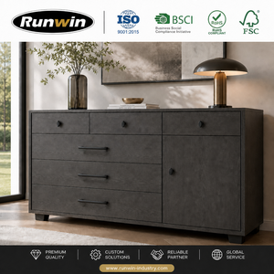 <strong>Modern</strong> Aluminum Alloy Matte <strong>Black</strong> Matching Furniture Hardware Set Cabinet <strong>Knobs</strong> and Handles Kitchen and Closet Pull OEM Factory - Product Image 2