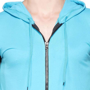 Sweat-shirt sans manches à capuche et fermeture éclair pour homme, couleur unie, décontracté, respirant, tricoté, débardeur d'été, coupe classique, bleu - Product Image 6