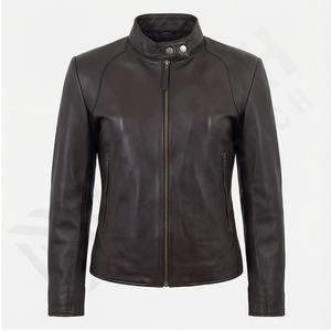 New Fashion Women <b>Sheep</b> <b>Skin</b> Leather Knitted <b>Jackets</b> High Quality Factory Direct Sale Made in Pakistan Winter - Product Image 2