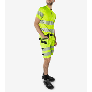 Shorts de sécurité haute visibilité pour hommes les plus vendus, shorts de travail cargo haute visibilité, shorts de sécurité de bonne qualité avec bande réfléchissante - Product Image 2